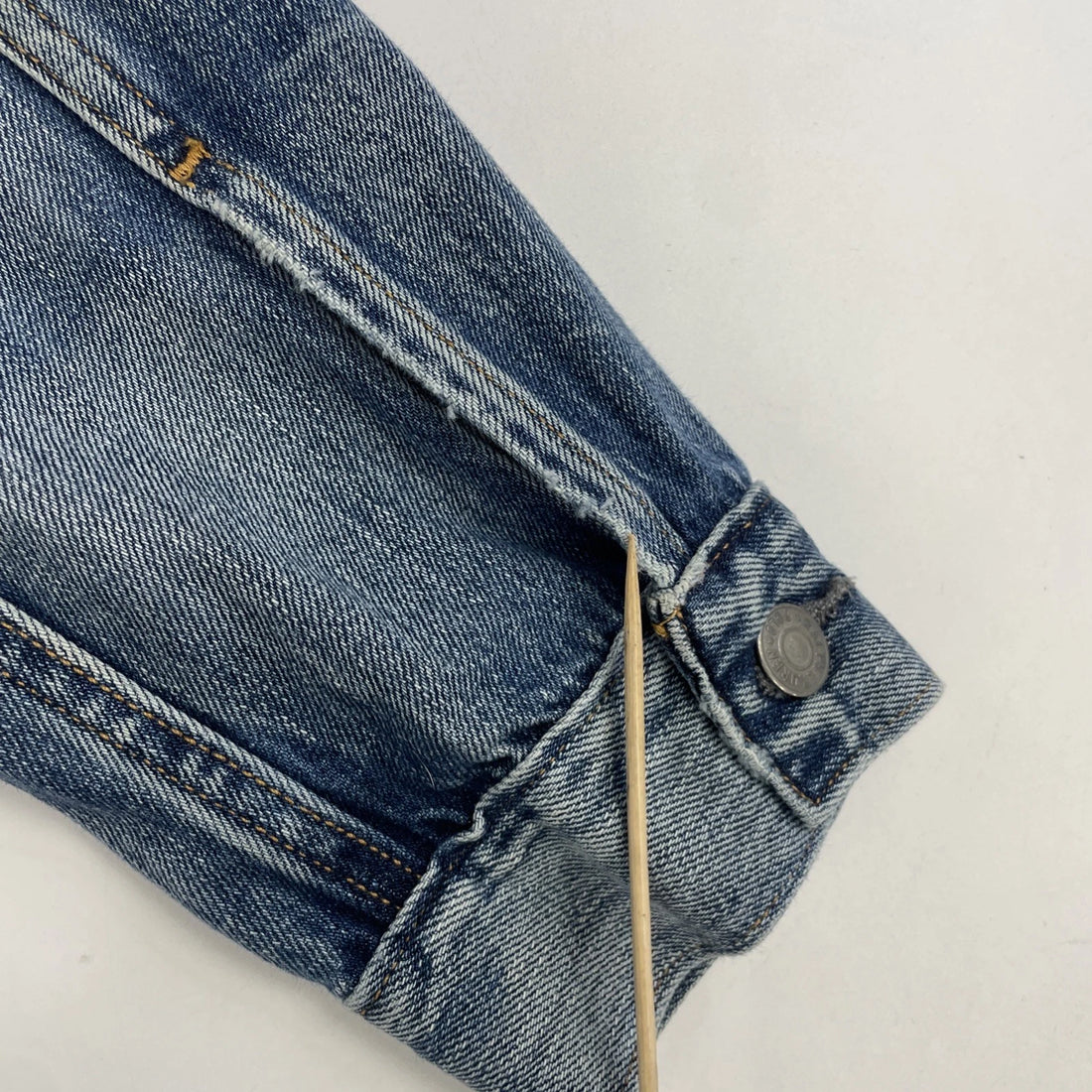 Polo Ralph Lauren Denim Trucker Jacket Size Small USA Flag Patch