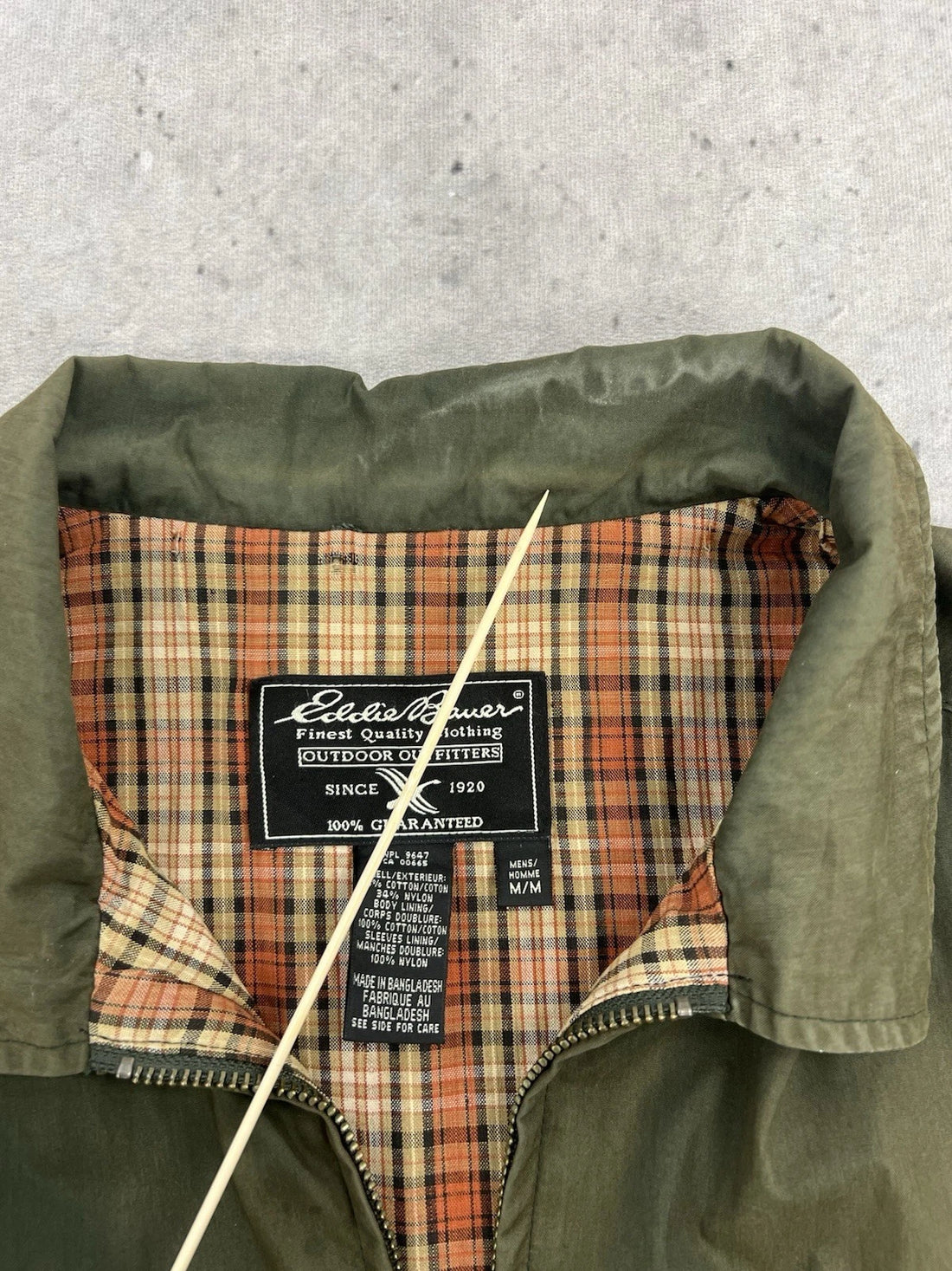 Vintage Eddie Bauer Harrington Bomber Jacket Size Medium