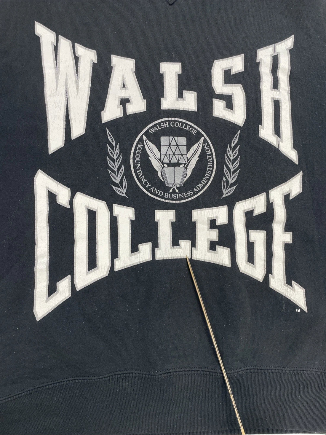 Vintage Walsh College Russell Athletic Crewneck Sweatshirt Size Large 90s