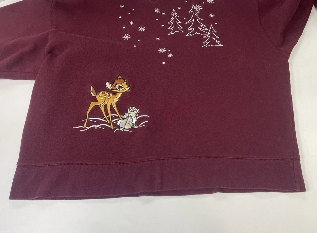 Vintage Bambi Disney Crewneck Sweatshirt Size Large