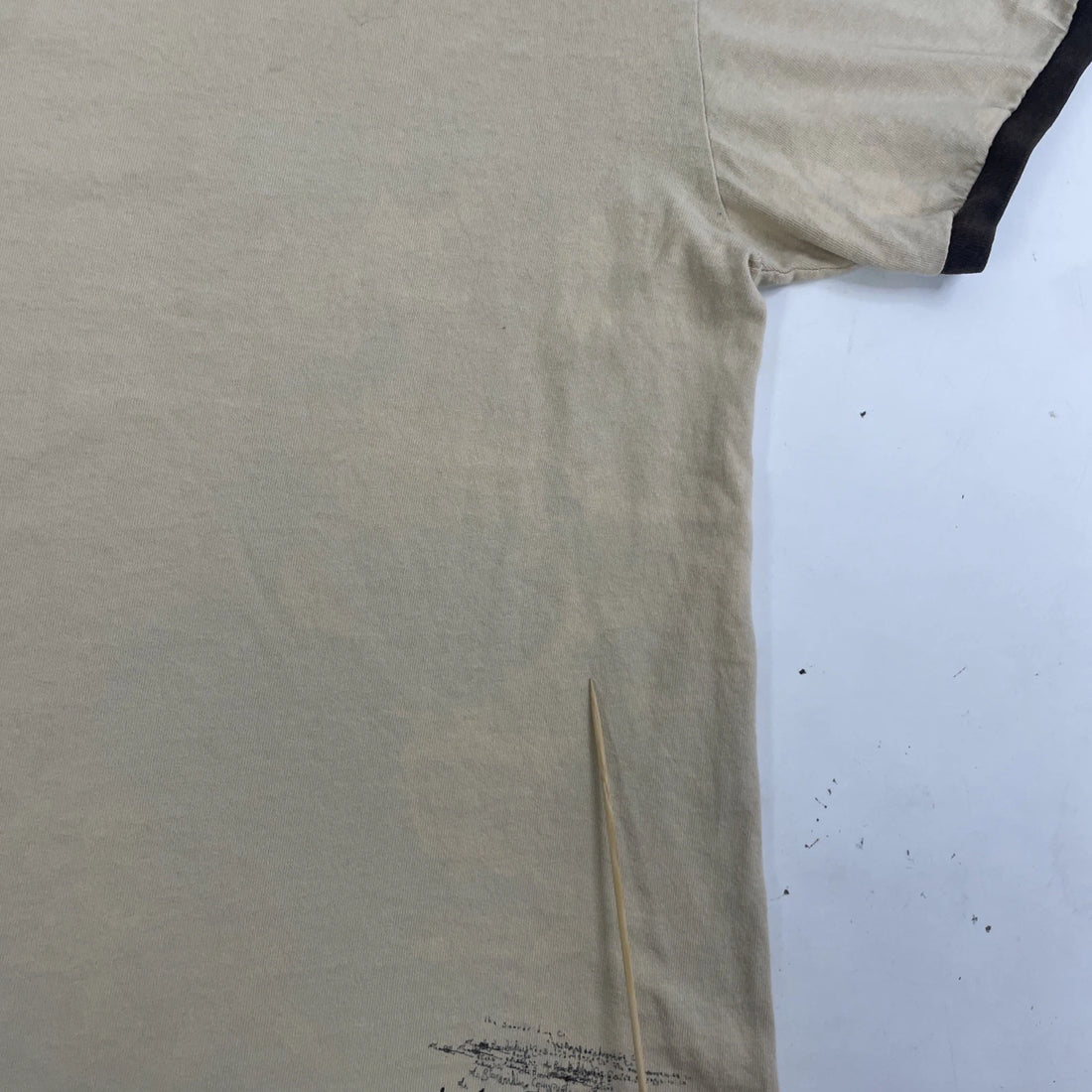 Vintage Quiksilver Ringer T-Shirt Size Medium Brown Y2K