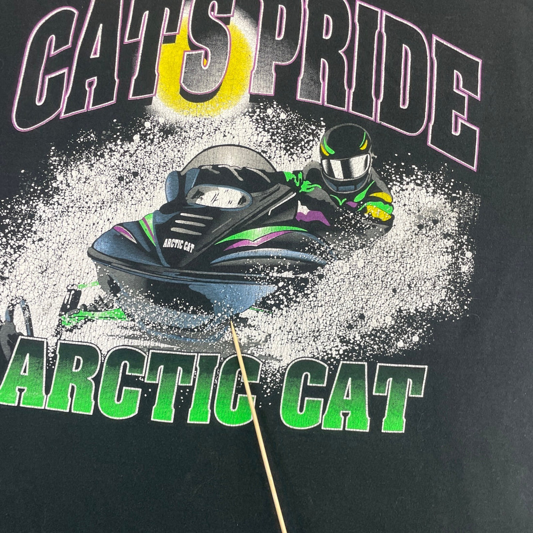 Vintage Arctic Cat Cat's Pride Snowmobile Racing T-Shirt Size XL 90s