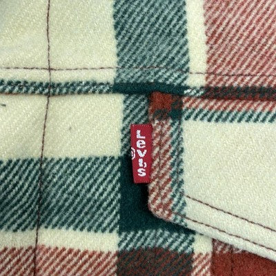 Levi Strauss & Co. Plaid Trucker Jacket Size XL Sherpa Lined