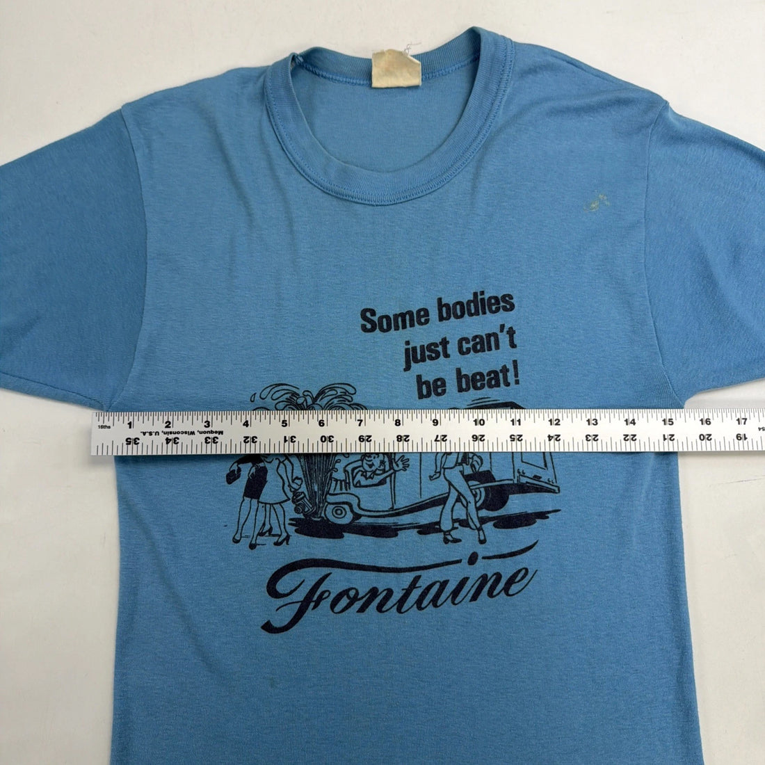 Vintage Fontaine Acadian T-Shirt Size Large 80s