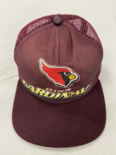 Vintage St. Louis Cardinals New Era Mesh Trucker Snapback Hat OSFA 90s NFL