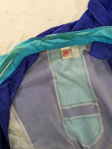 Vintage Nike Windbreaker Track Suit Set Size Large Teal Blue 80s 90s