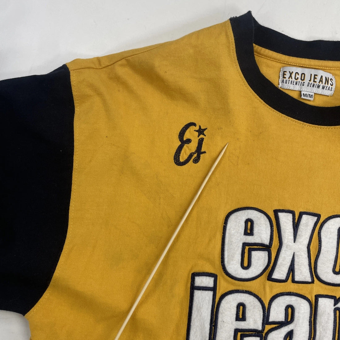 Vintage Exco Jeans Long Sleeve T-Shirt Size Medium Y2K