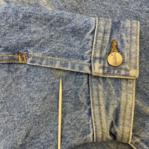 Vintage L.L. Bean Denim Jacket Size XL Tall Wool Lined