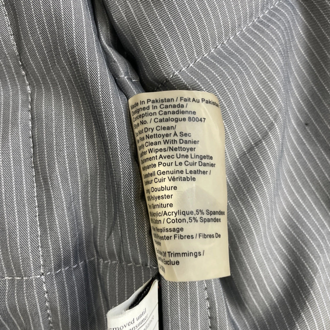 Danier Leather Coat Jacket Size Medium Black