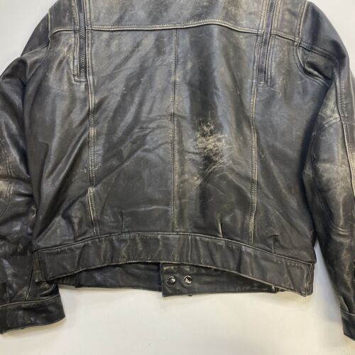 Vintage Hein Gericke Leather Cafe Racer Motorcycle Jacket Size 40 Black