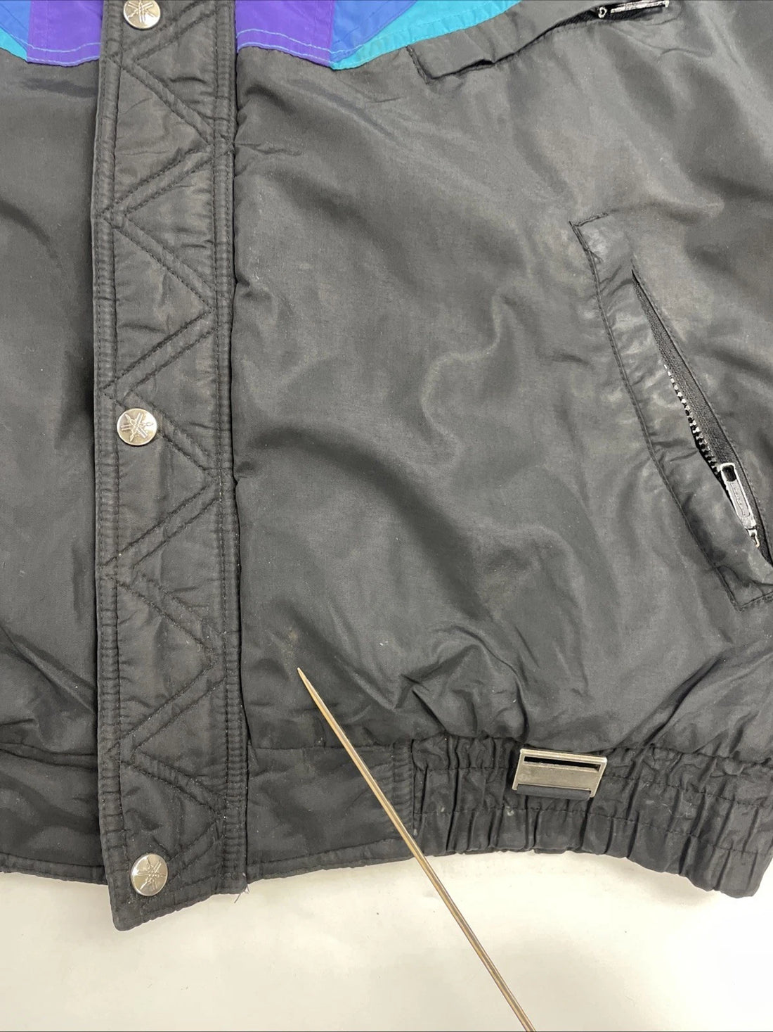 Vintage Yamaha Snowmobile Racing Jacket Size Large Insulated