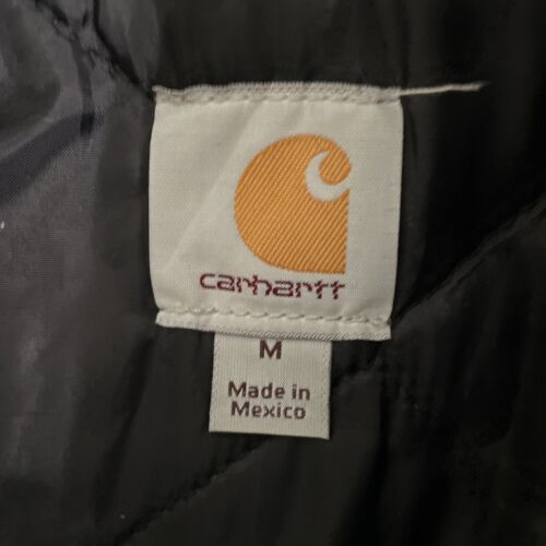 Carhartt Canvas Work Jacket Size Medium C003 Black