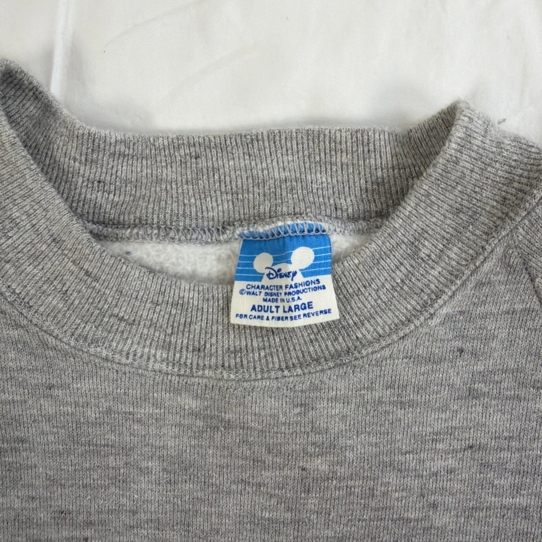 Vintage Mickey Mouse Disney Crewneck Sweatshirt Size Large 80s 90s