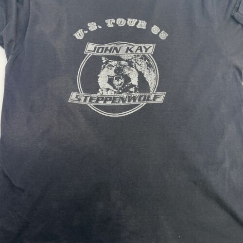 Vintage John Kay Steppenwolf US Tour T-Shirt Size XL 1985 80s