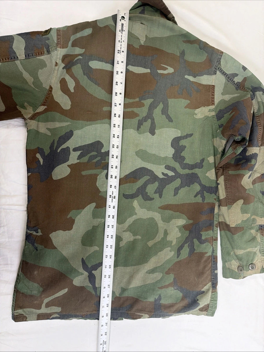 Military Woodland Camo Field Jacket Size Small Long