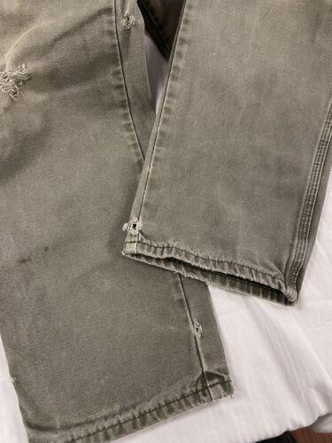 Vintage Dickies Carpenter Work Pants Size 32W X 34L Green