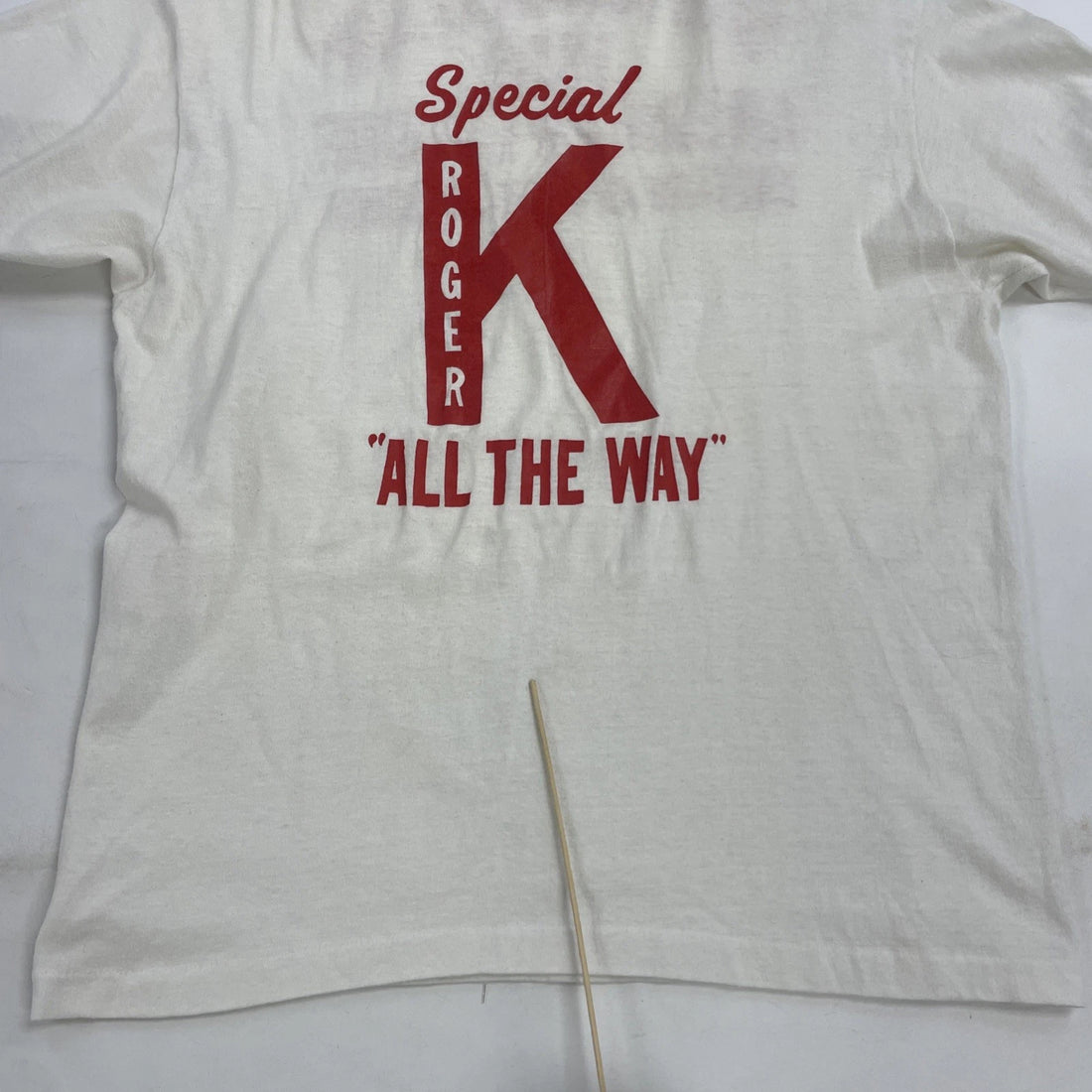 Vintage Boston Red Sox K Rodgers Ringer T-Shirt XL 1986 80s MLB