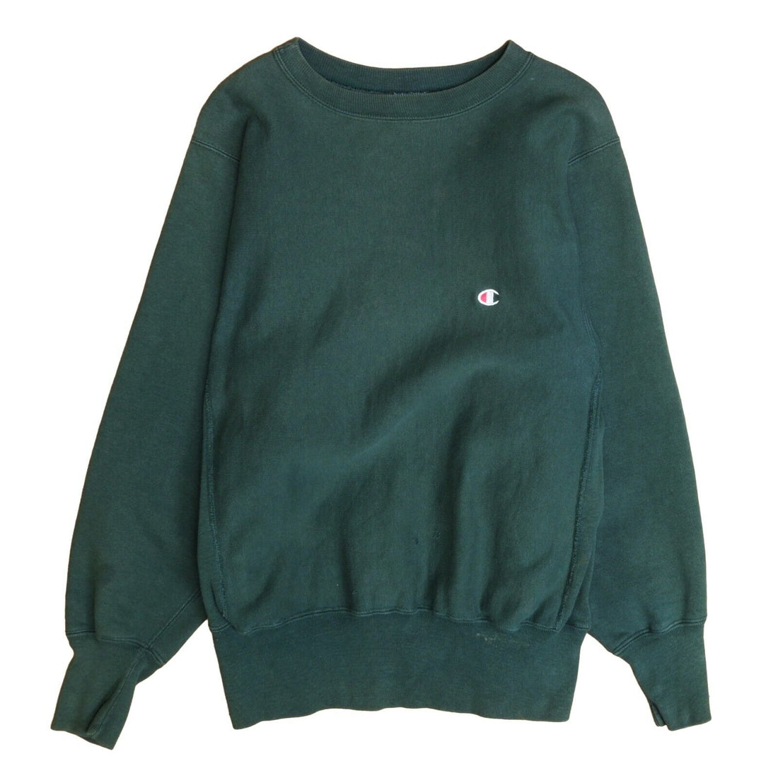 Vintage Champion Reverse Weave Sweatshirt Crewneck Size Medium Green 90s