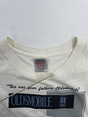 Vintage Oldsmobile T-Shirt Size XL Cars Auto Double Sided 90s