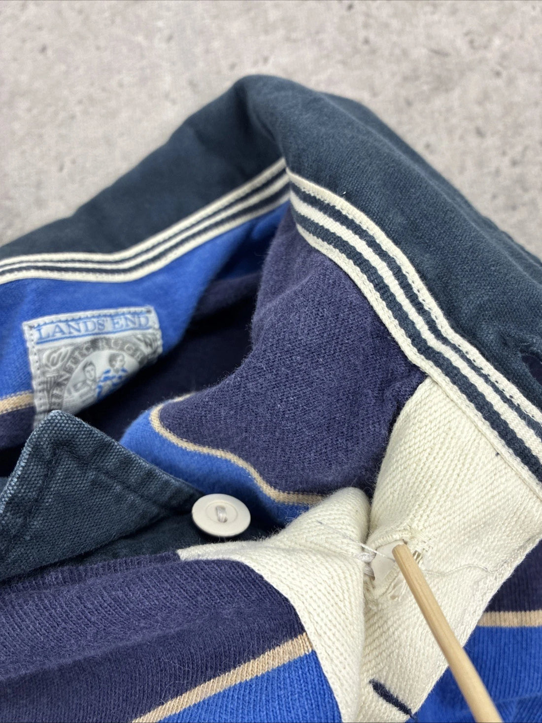 Lands End Rugby Shirt Size Large