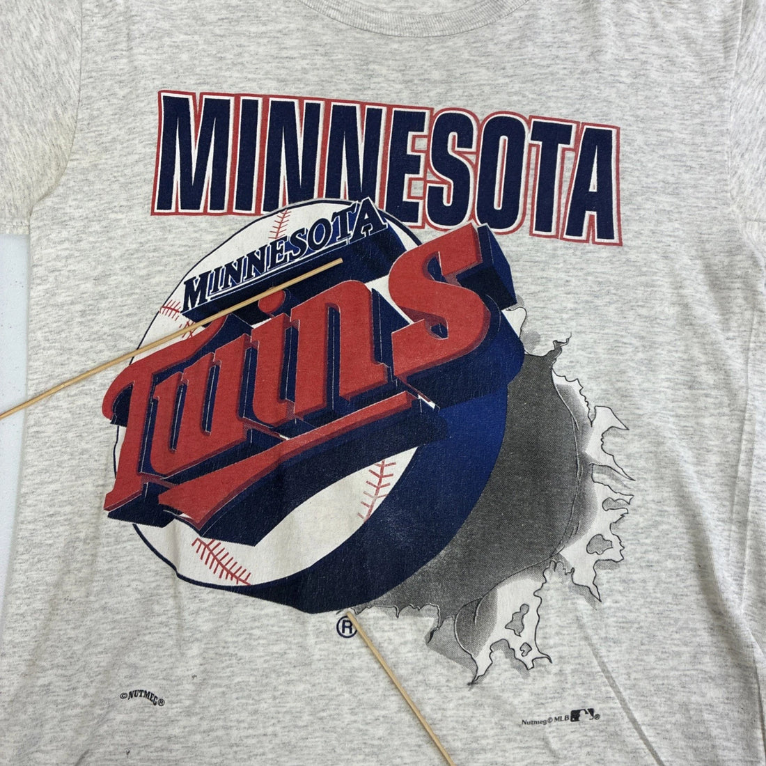Vintage Minnesota Twins Breakthrough Nutmeg T-Shirt Size Medium 90s MLB