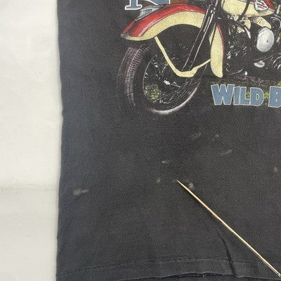 Vintage Harley Davidson Motorcycles Wild Breed Horse T-Shirt Medium 1994 90s