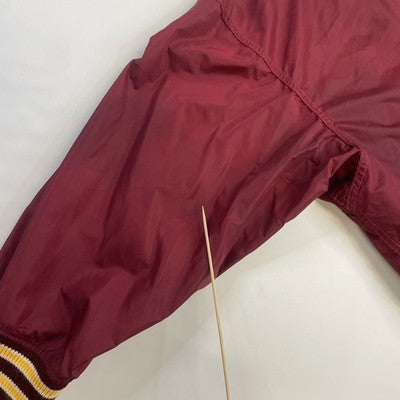 Vintage Spanjian Pasadena Minnesota Light Bomber Jacket Size 46 Burgundy 50s