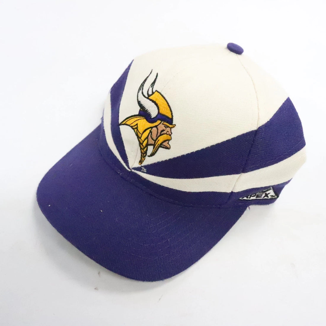 Vintage Minnesota Vikings Wool Apex One Snapback Hat OSFA NFL