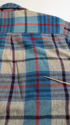 Vintage Eddie Bauer Wool Button Up Shirt Size Large Plaid