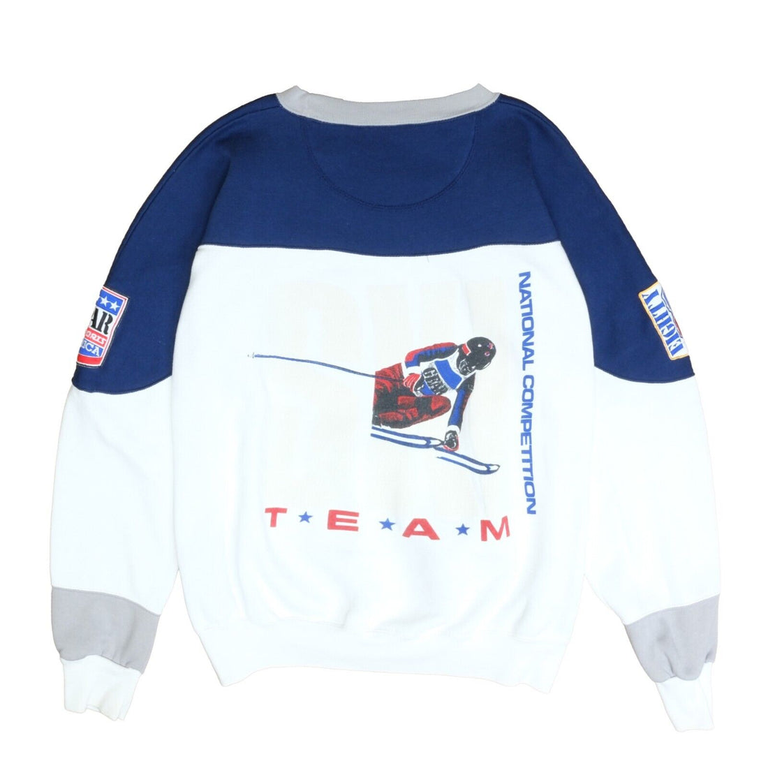 Vintage Team USA National Northern Illinois Ski Team Sweatshirt Size Large 90s
