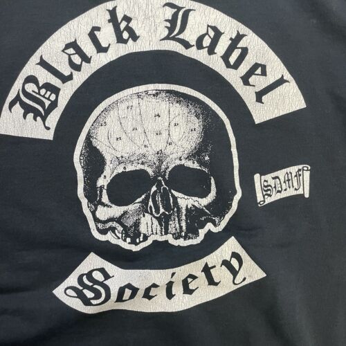 Vintage Black Label Society Sweatshirt Hoodie Size XL Black