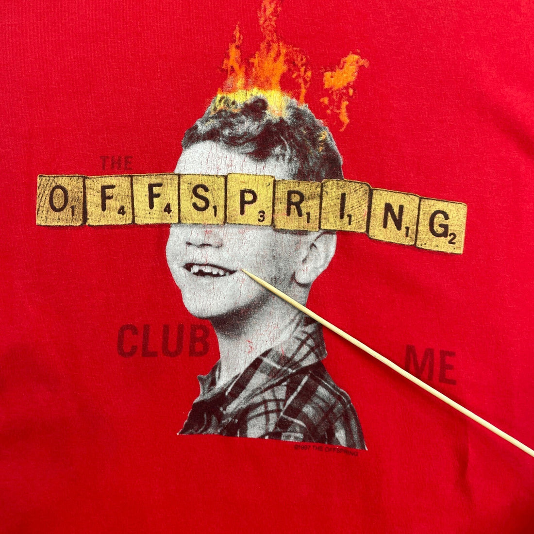 Vintage The Offspring Club Me T-Shirt XL Band Tee 1997 90s