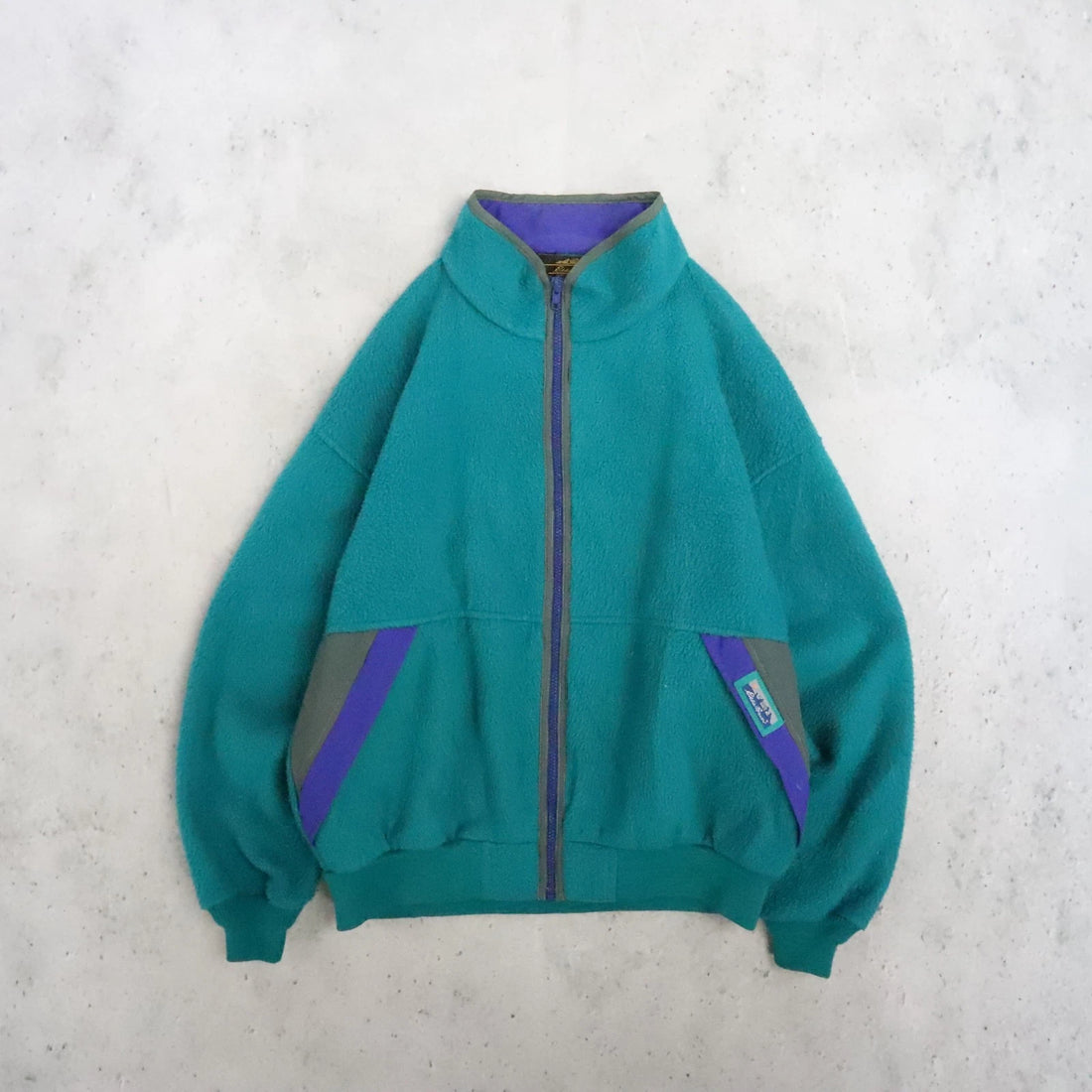 Vintage Eddie Bauer Full Zip Fleece Jacket Size Medium