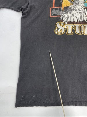 Vintage Harley Davidson Motorcycles Sturgis Black Hills Rally Eagle T-Shirt 2XL