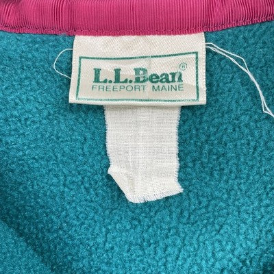 Vintage L.L. Bean Pullover Fleece Jacket Size Small Teal