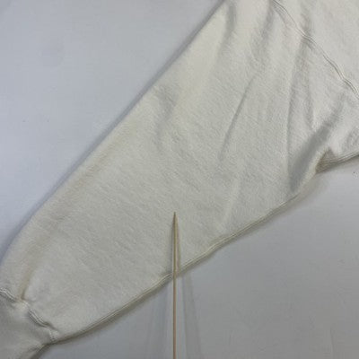 Vintage Blank Champion Reverse Weave Sweatshirt Size Large White 90s