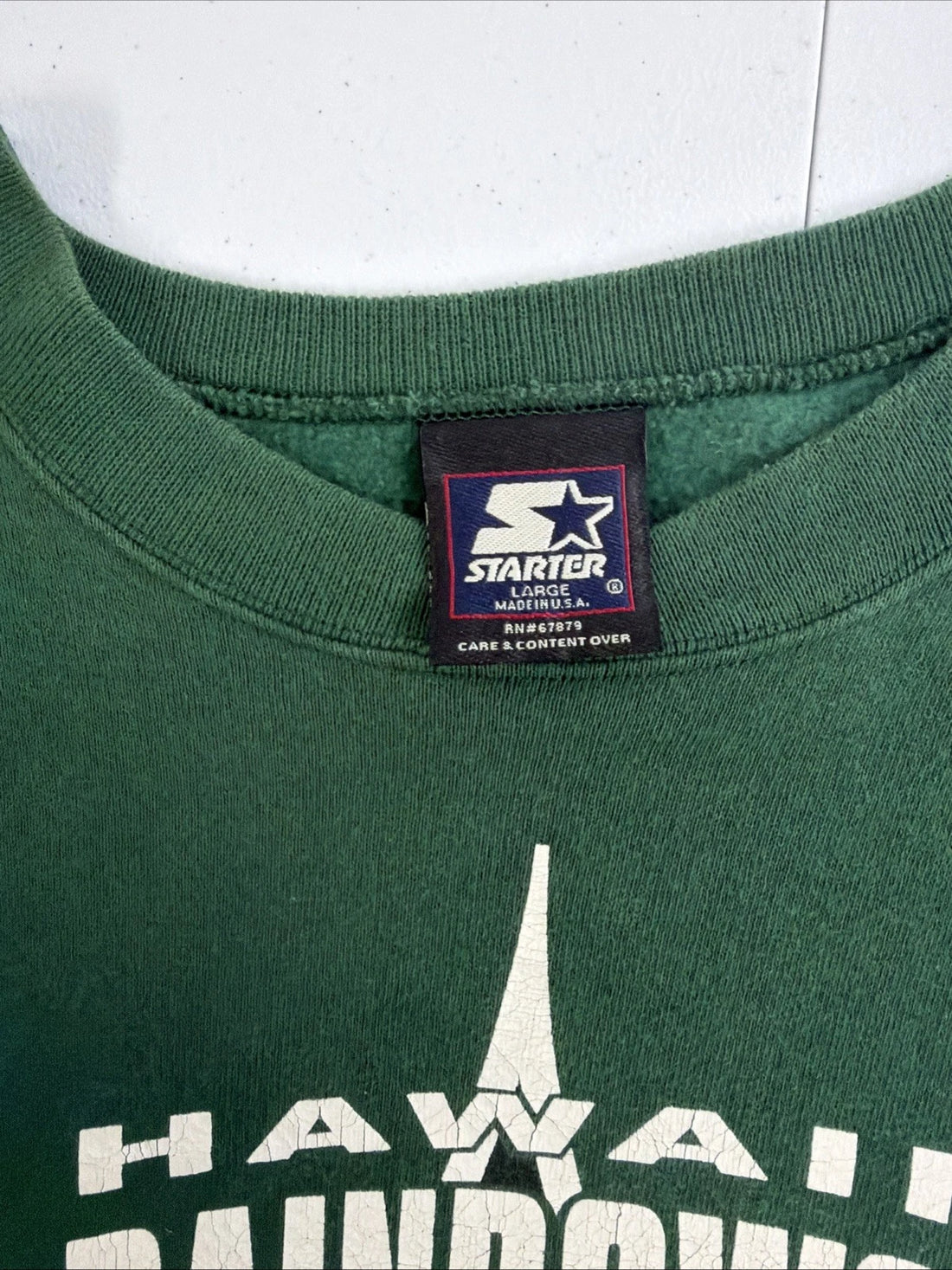 Vintage Hawaii Rainbows Starter Crewneck Sweatshirt Size Large NCAA