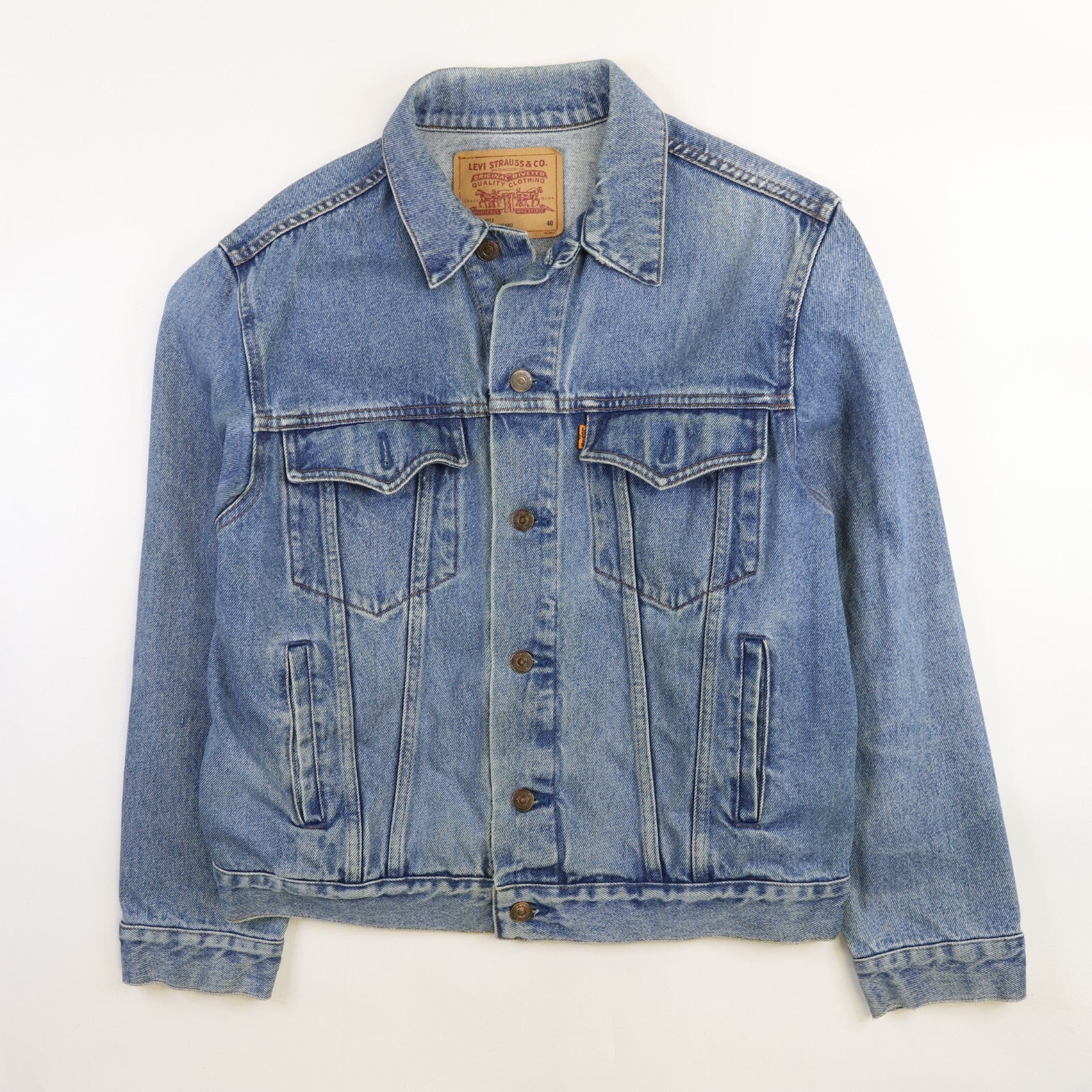 Levi's 75525-0412 denim jacket, made in Canada, men's size M