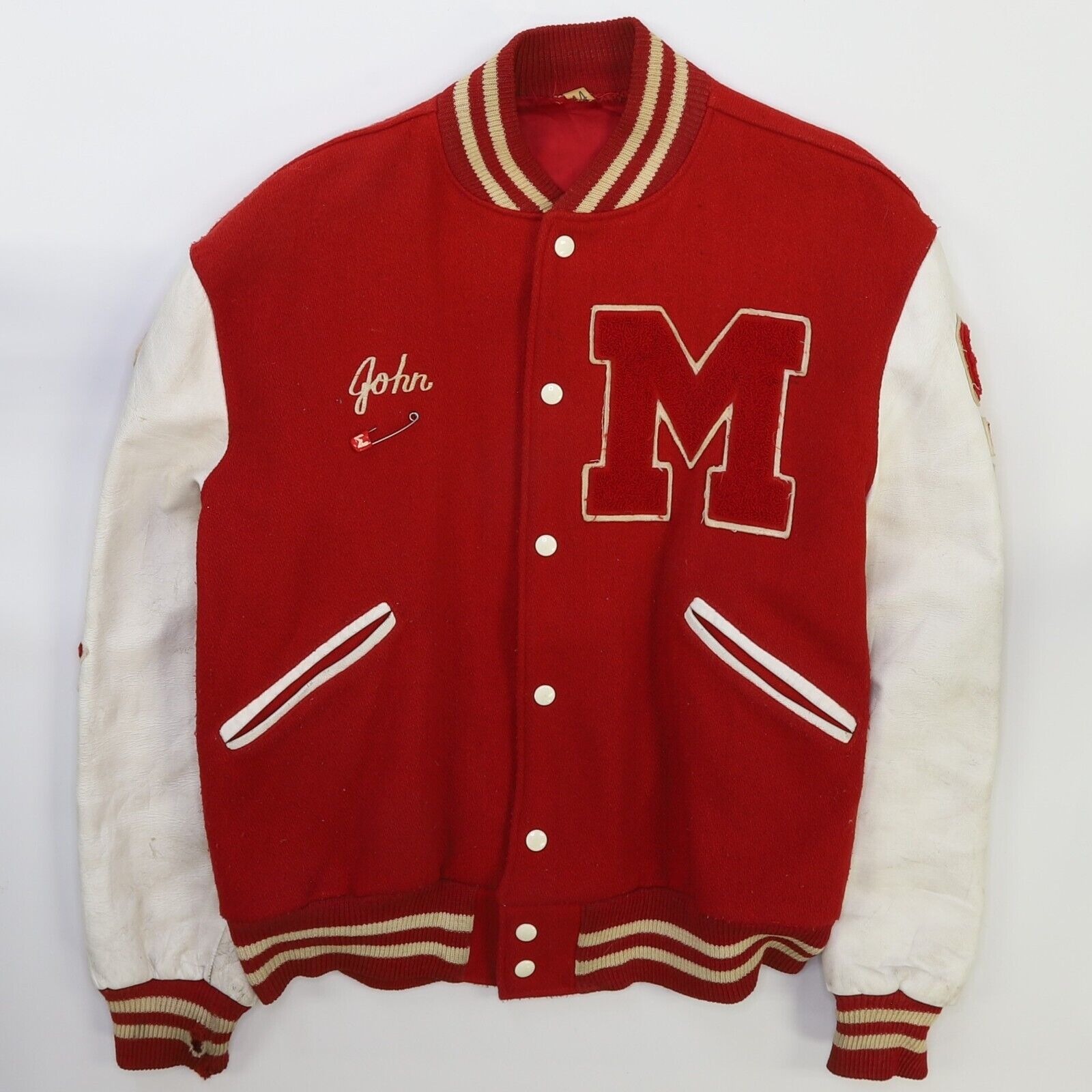 Vintage Borstad Wool Letterman Varsity Jacket Size 44 80s Vintage Borstad Wool Letterman Varsity Jacket Size 44 80s