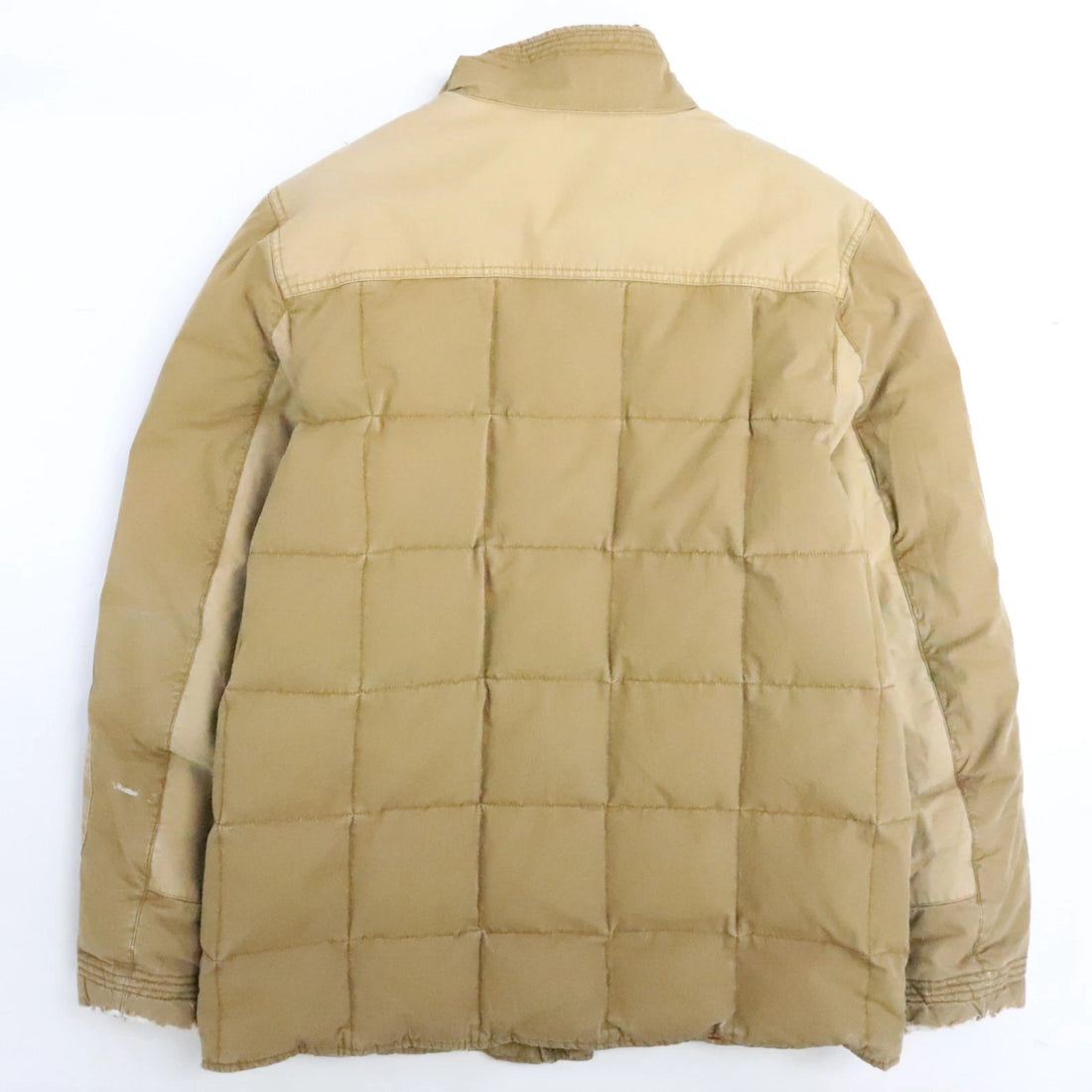 Vintage Eddie Bauer Quilted Down Parka Coat Jacket Size Large Brown