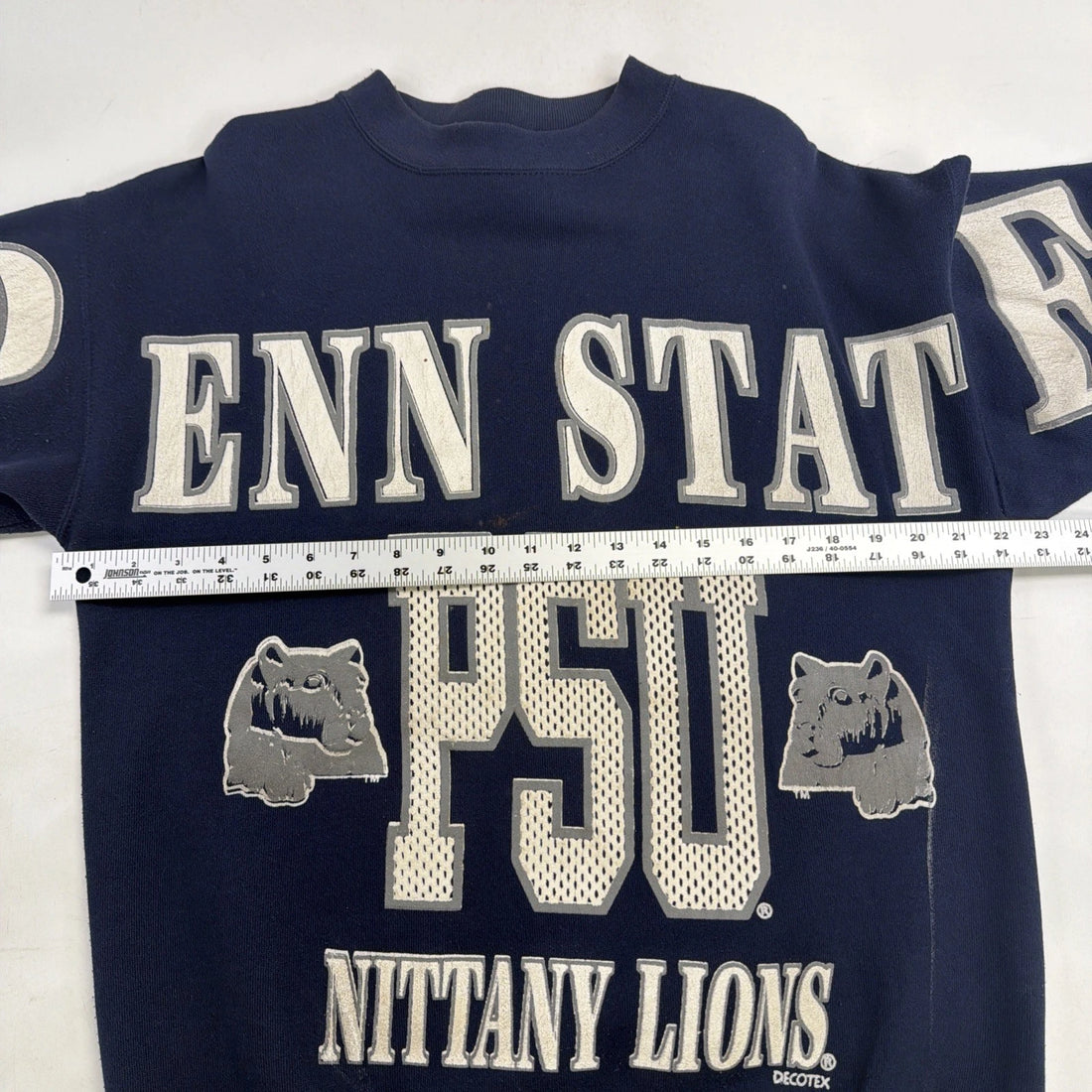 Vintage Penn State Nittany Lions Spell Out Sweatshirt Size Large 90s NCAA
