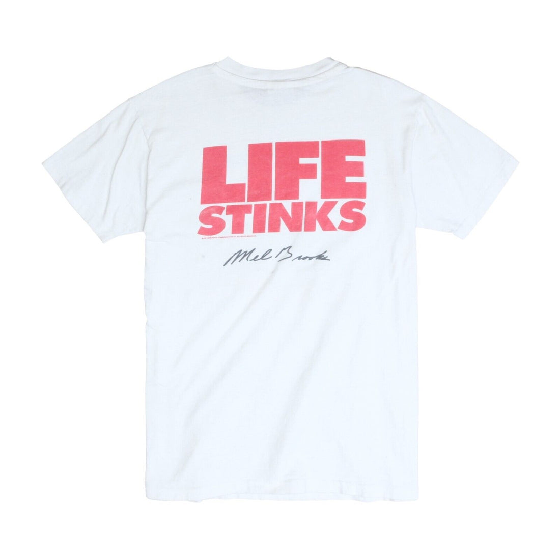 Vintage Mel Brooks Life Stinks T-Shirt Size Medium Movie Promo 1991 90s