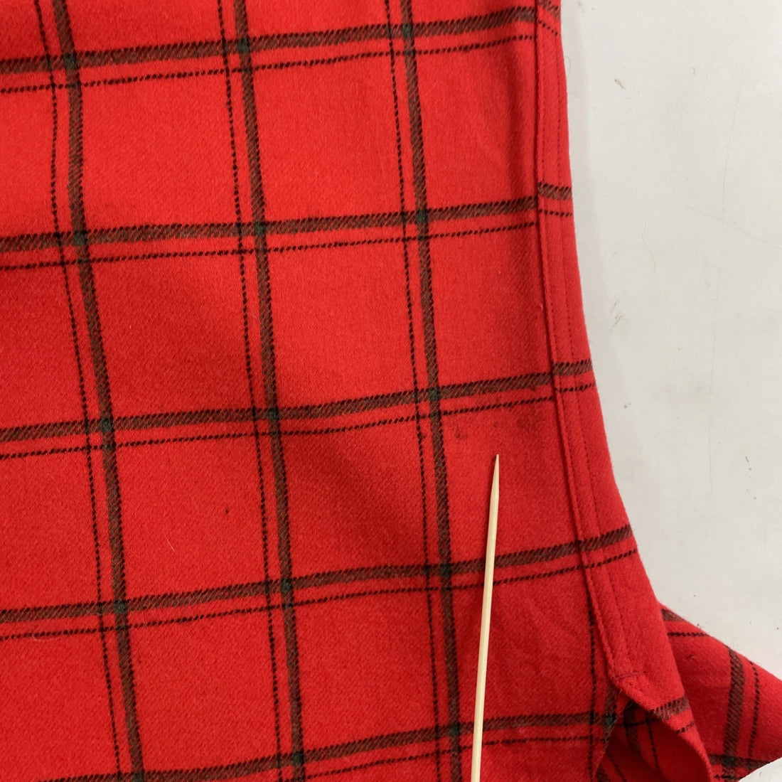 Vintage Pendleton Wool Fireside Button Up Shirt Size Large Red Plaid