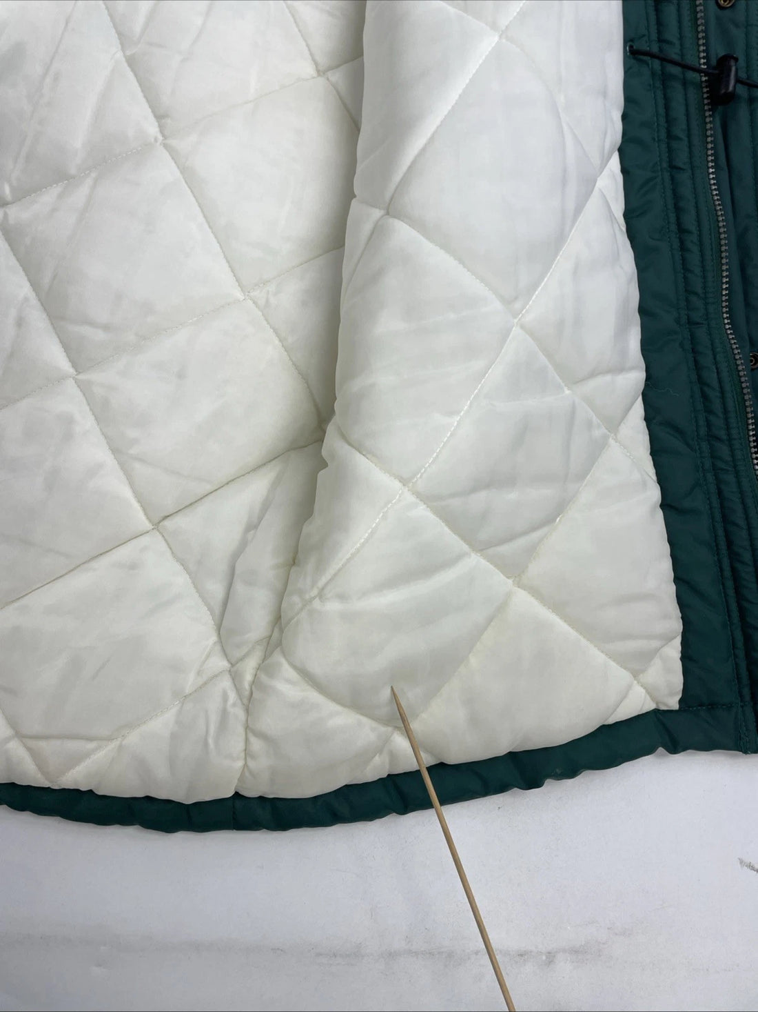 Vintage Adidas Puffer Parka Coat Jacket Size Large Green Insulated