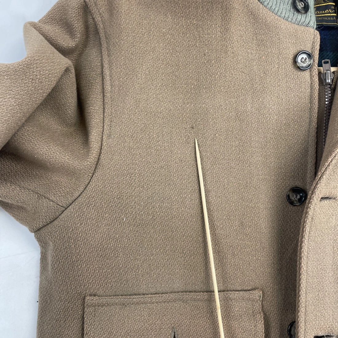 Vintage Eddie Bauer Wool Bomber Jacket Size Medium