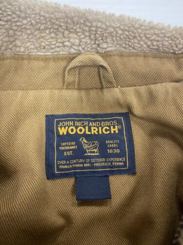 Vintage Woolrich Fleece Jacket Size Large Brown Pattern