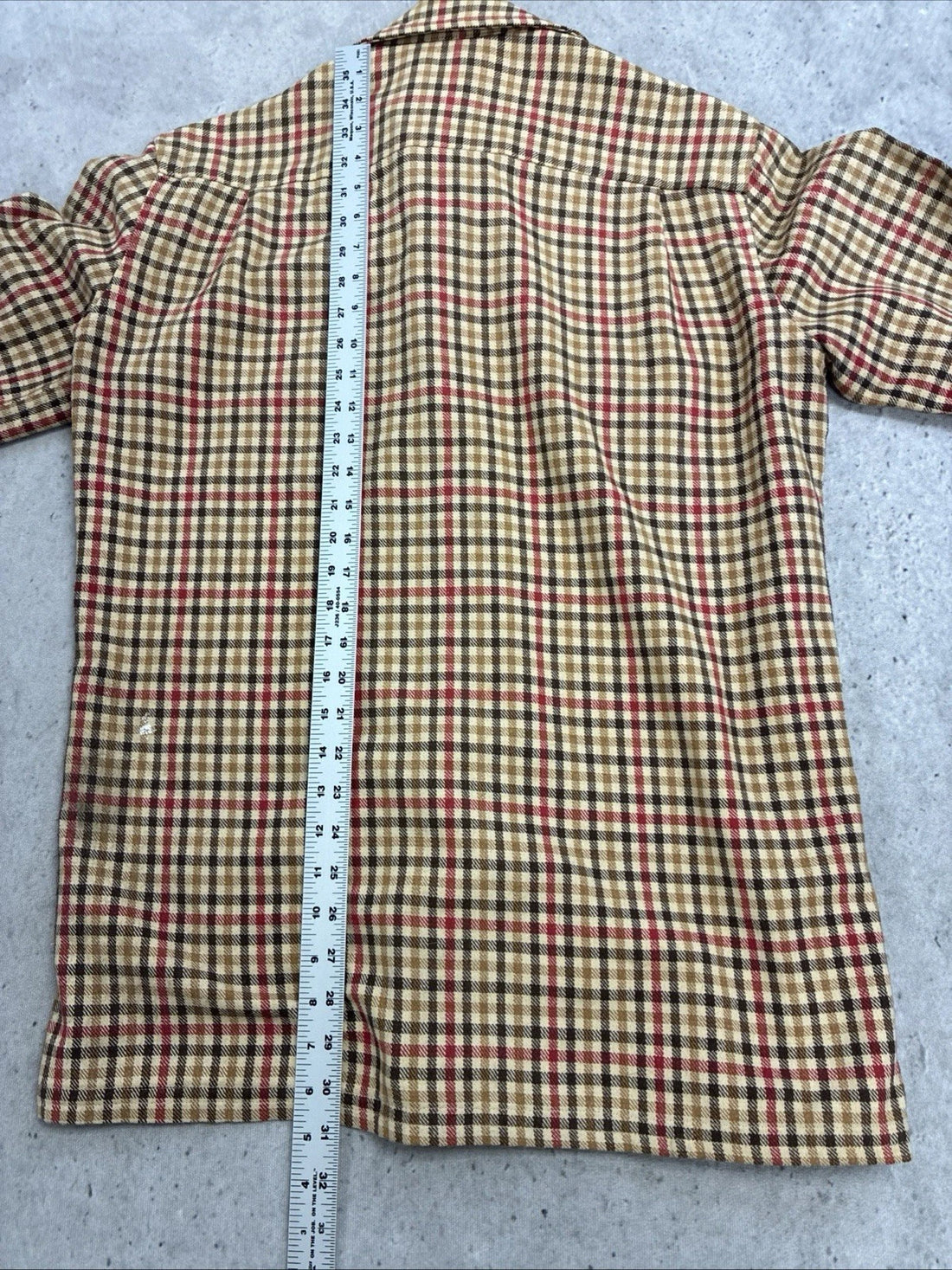 Vintage Gingham Button Up Shirt Size Large