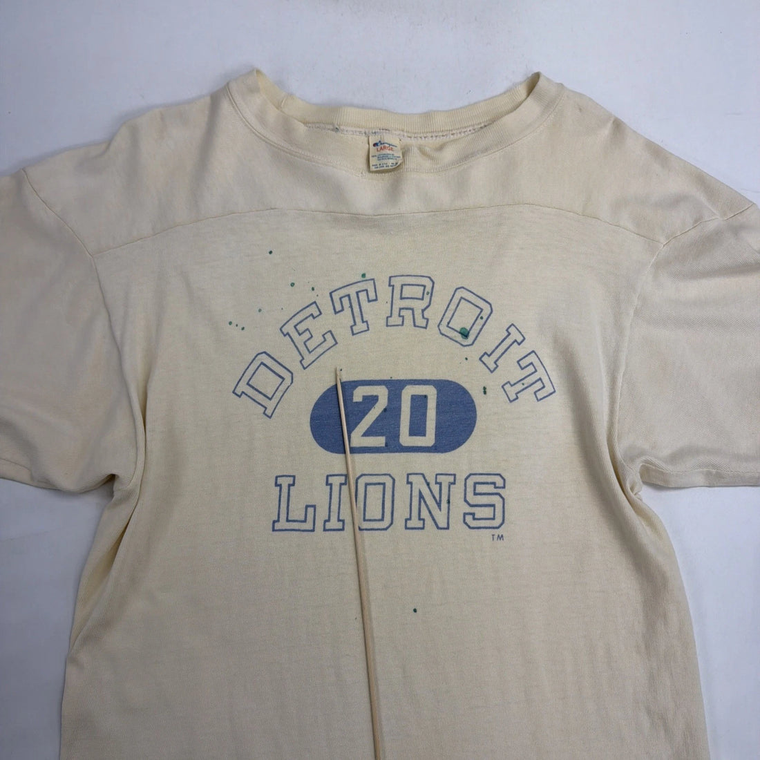 Vintage Detroit Lions Champion T-Shirt Size Large 70s NFL