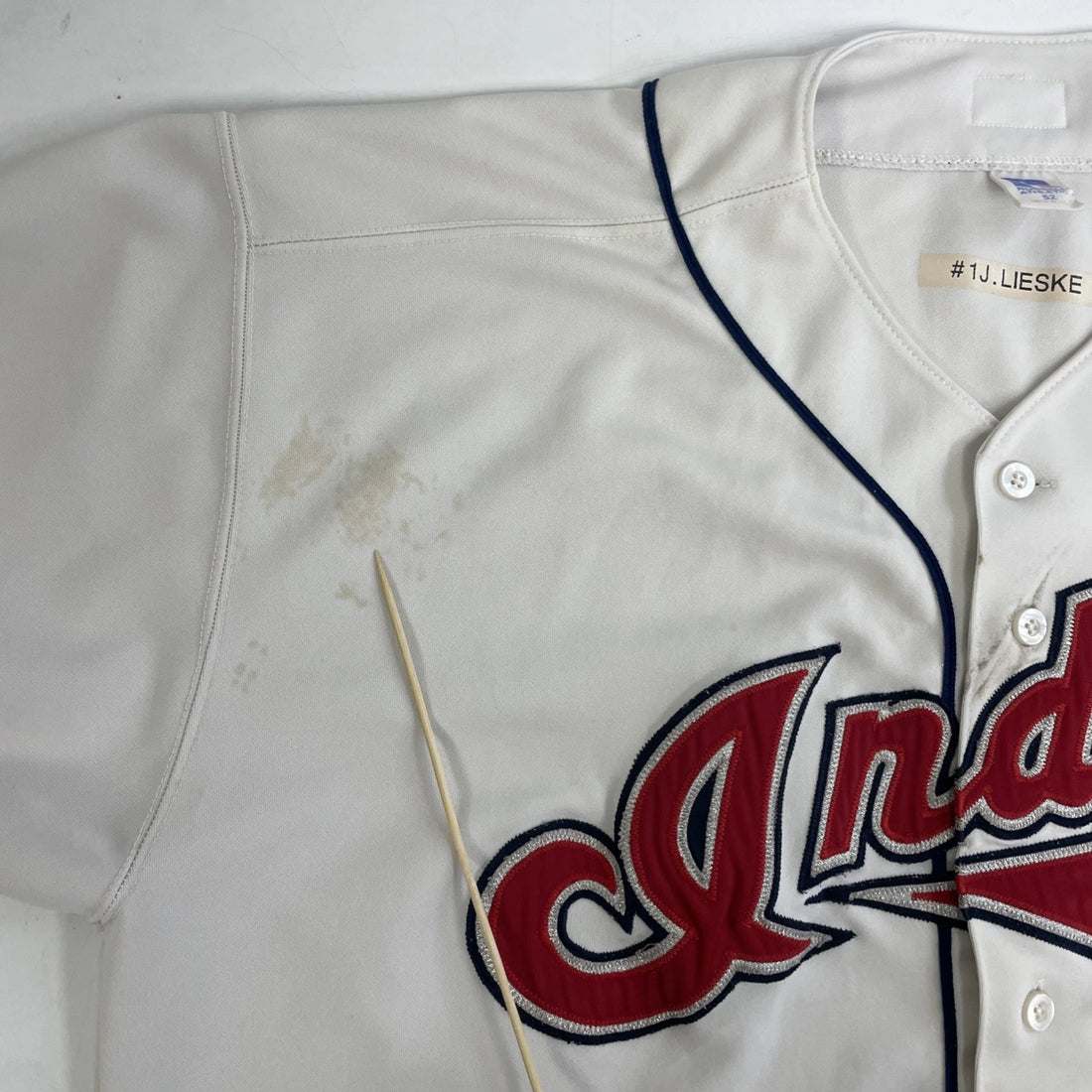 Vintage Cleveland Indians Authentic Russell Athletic Jersey Size 52 MLB