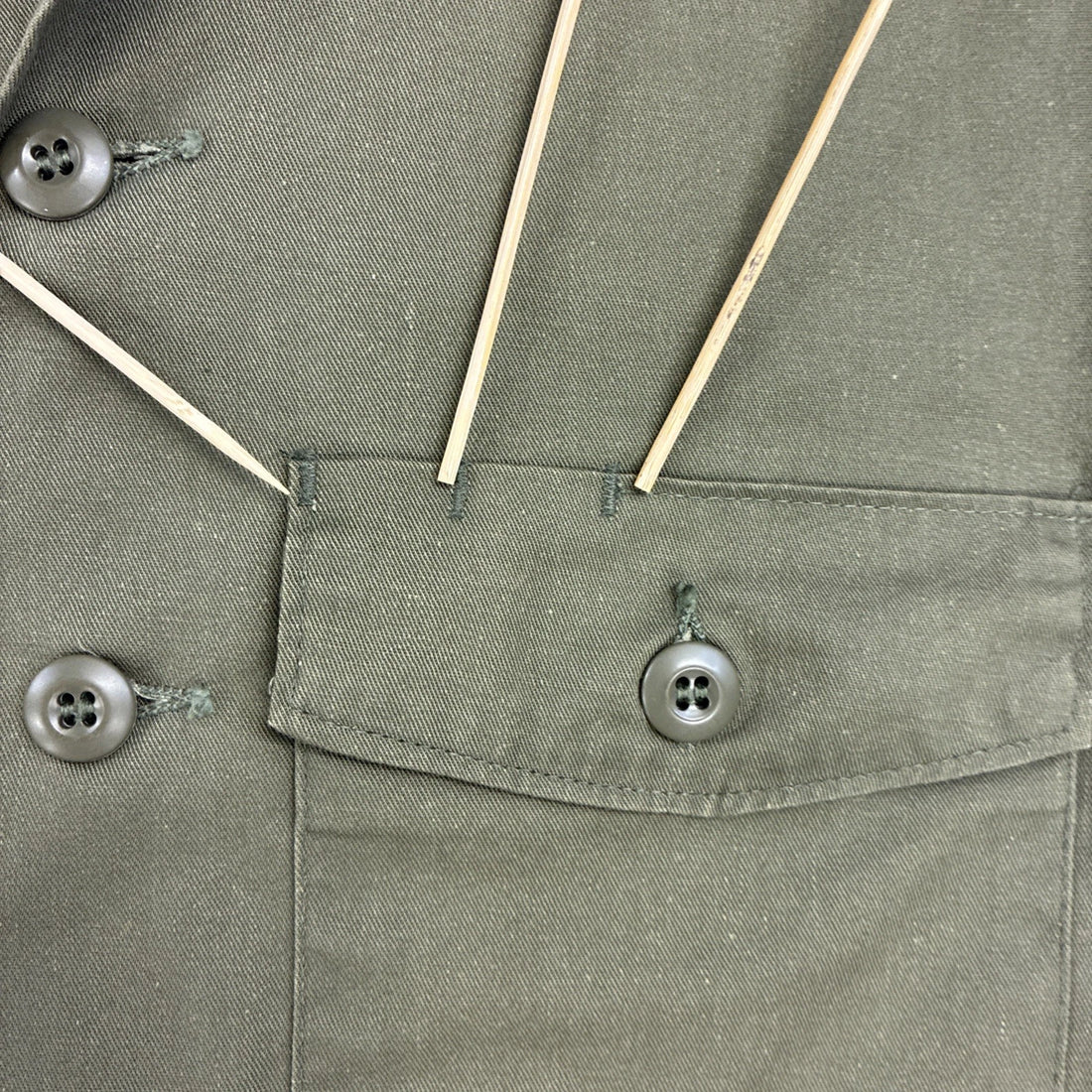 Vintage OG 507 Military Shirt Size 15 1/2 X 35